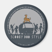 Scooby-Doo Tribal Van Silhouette Magnet (Vorne)