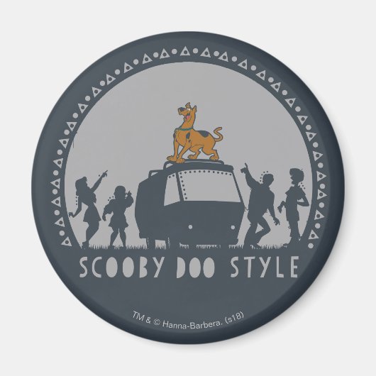 Scooby-Doo Tribal Van Silhouette Magnet (Vorne)