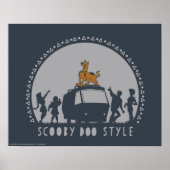 Scooby-Doo Tribal Van Silhouette Poster (Vorne)