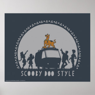 Scooby-Doo Tribal Van Silhouette Poster