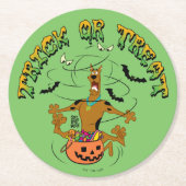 Scooby-Doo | Trick der Leckerei Runder Pappuntersetzer (Vorderseite)