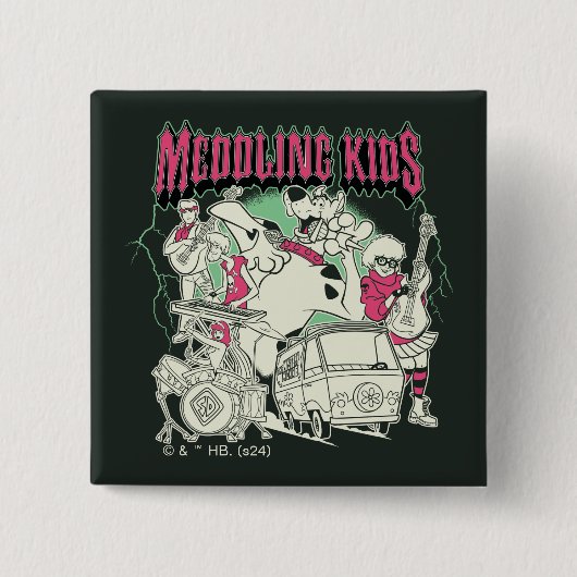 Scooby Doo und die Gang Meddling Kids Punk Band Button (Vorderseite)