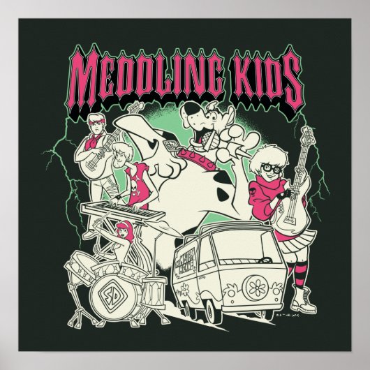 Scooby Doo und die Gang Meddling Kids Punk Band Poster (Vorne)