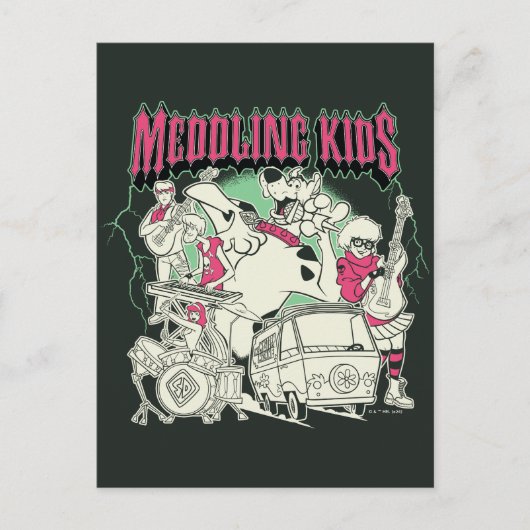 Scooby Doo und die Gang Meddling Kids Punk Band Postkarte (Vorderseite)