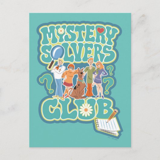 Scooby-Doo und die Gang "Mystery Solvers Club" Postkarte (Vorderseite)