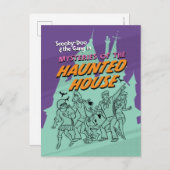 Scooby-Doo und die Gang "Spuk House" Postkarte (Vorne/Hinten)