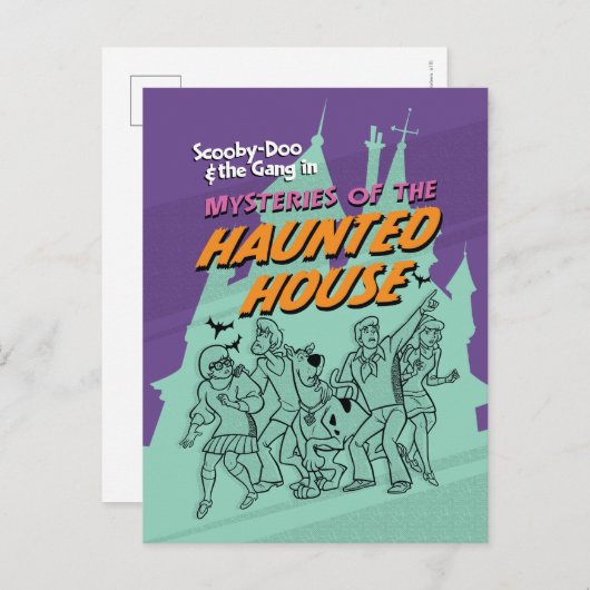 Scooby-Doo und die Gang "Spuk House" Postkarte (Vorne/Hinten)