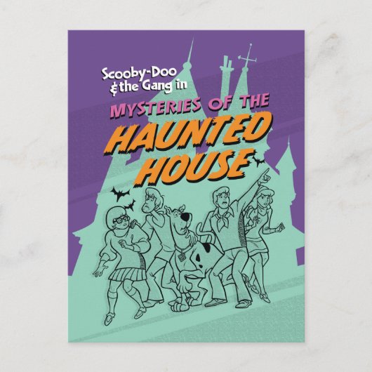 Scooby-Doo und die Gang "Spuk House" Postkarte (Vorderseite)