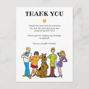 Scooby-Doo und die Gang zum Geburtstag Vielen Dank Postkarte