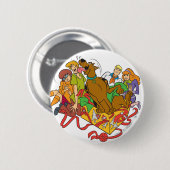 Scooby-Doo und Gang Christmas Button (Vorne & Hinten)