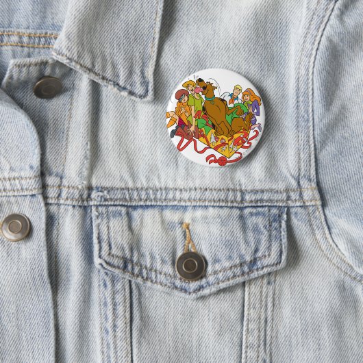 Scooby-Doo und Gang Christmas Button (Beispiel)