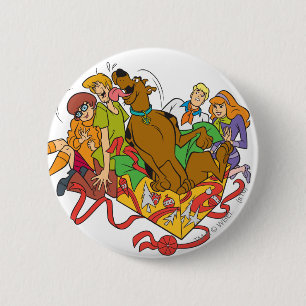Scooby-Doo und Gang Christmas Button