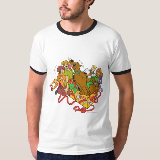 Scooby-Doo und Gang Christmas T-Shirt (Vorderseite)