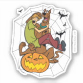 Scooby-Doo und Shaggy Halloween Fright Aufkleber (Vorderseite)