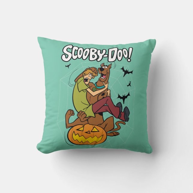 Scooby-Doo und Shaggy Halloween Fright Kissen (Vorderseite)