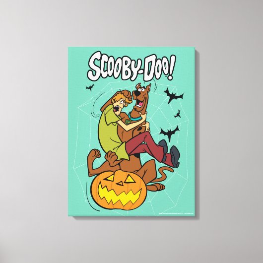 Scooby Doo und Shaggy Halloween Fright Leinwanddruck (Vorderseite)