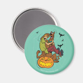 Scooby-Doo und Shaggy Halloween Fright Magnet (Vorderseite/Rückseite)