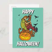 Scooby-Doo und Shaggy Halloween Fright Postkarte (Vorne/Hinten)