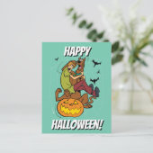 Scooby-Doo und Shaggy Halloween Fright Postkarte (Stehend Vorderseite)