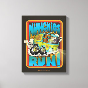 Scooby-Doo und Shaggy "Munchies Lauf! " Leinwanddruck