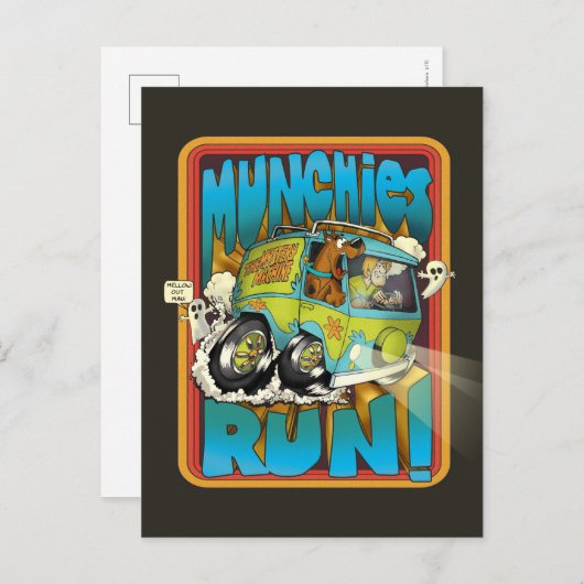 Scooby-Doo und Shaggy "Munchies Run!" Postkarte (Vorne/Hinten)