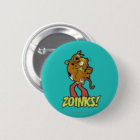 Scooby-Doo und Shaggy Zoinks! Button (Vorne & Hinten)