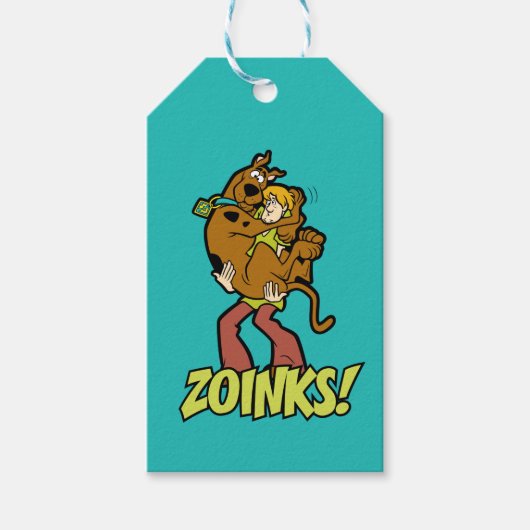 Scooby-Doo und Shaggy Zoinks! Geschenkanhänger (Vorderseite)