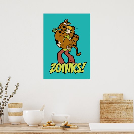Scooby-Doo und Shaggy Zoinks! Poster (Küche)