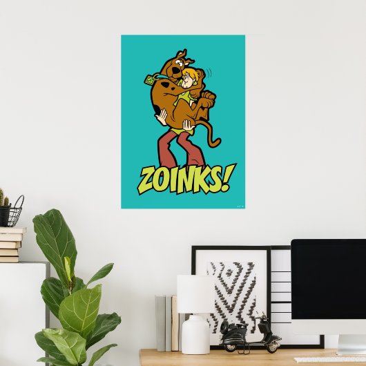 Scooby-Doo und Shaggy Zoinks! Poster (Heimbüro)