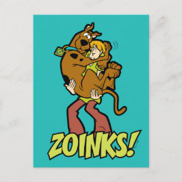 Scooby-Doo und Shaggy Zoinks! Postkarte