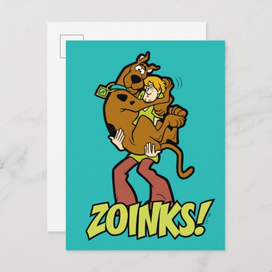 Scooby-Doo und Shaggy Zoinks! Postkarte (Vorne/Hinten)