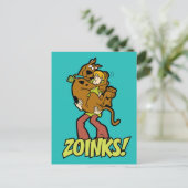Scooby-Doo und Shaggy Zoinks! Postkarte (Stehend Vorderseite)