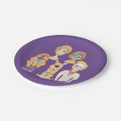 Scooby-Doo | Unsere Halloween-Masken Pappteller (Schrägansicht)