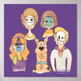 Scooby-Doo Unsere Halloween-Masken Poster