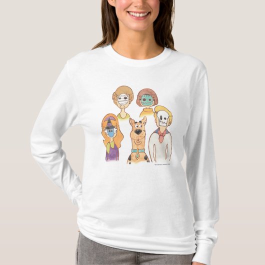 Scooby-Doo | Unsere Halloween-Masken T-Shirt (Vorderseite)