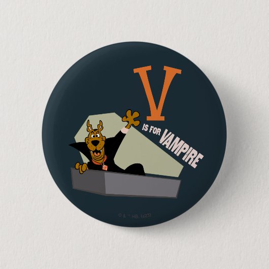 Scooby-Doo | V ist für Vampire Button (Vorderseite)