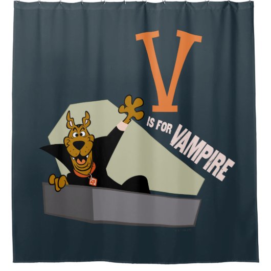 Scooby-Doo | V ist für Vampire Duschvorhang (Vorderseite)