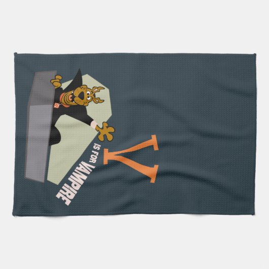 Scooby-Doo | V ist für Vampire Geschirrtuch (Horizontal)