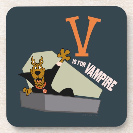 Scooby-Doo | V ist für Vampire Getränkeuntersetzer (Vorderseite)