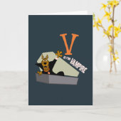 Scooby-Doo | V ist für Vampire Karte (Gelbe Blume)