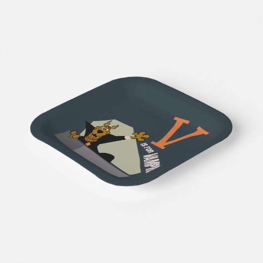 Scooby-Doo | V ist für Vampire Pappteller (Gewinkelt)