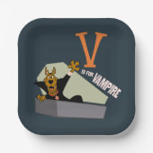 Scooby-Doo | V ist für Vampire Pappteller (Vorderseite)