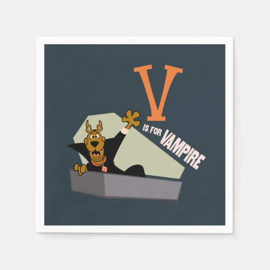 Scooby-Doo | V ist für Vampire Serviette (Vorderseite)