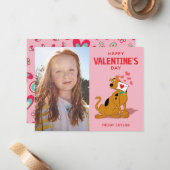 Scooby-Doo - Valentine halten Mitteilungskarte (Vorderseite/Rückseite Beispiel)