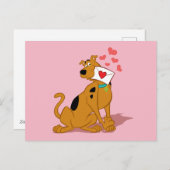 Scooby-Doo - Valentinumwicklung Feiertagspostkarte (Vorne/Hinten)