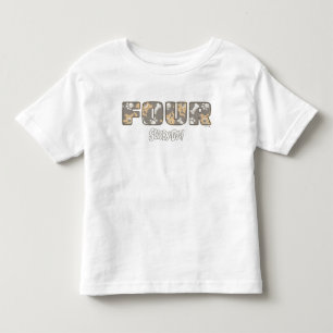 Scooby-Doo Vierter Geburtstag Kleinkind T-shirt