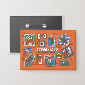 Scooby-Doo Wall of Halloween Picture Frames Button (Vorderseite/Rückseite)