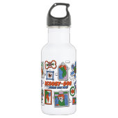 Scooby-Doo Wall of Halloween Picture Frames Edelstahlflasche (Vorderseite)