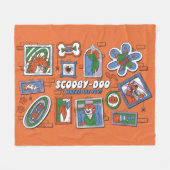 Scooby-Doo Wall of Halloween Picture Frames Fleecedecke (Vorderseite (Horizontal))