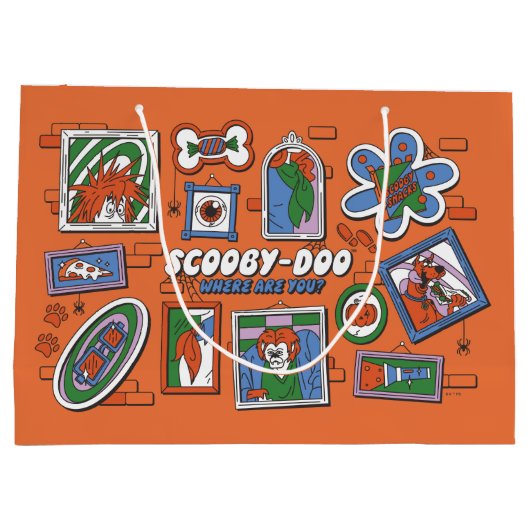 Scooby-Doo Wall of Halloween Picture Frames Große Geschenktüte (Rückseite)